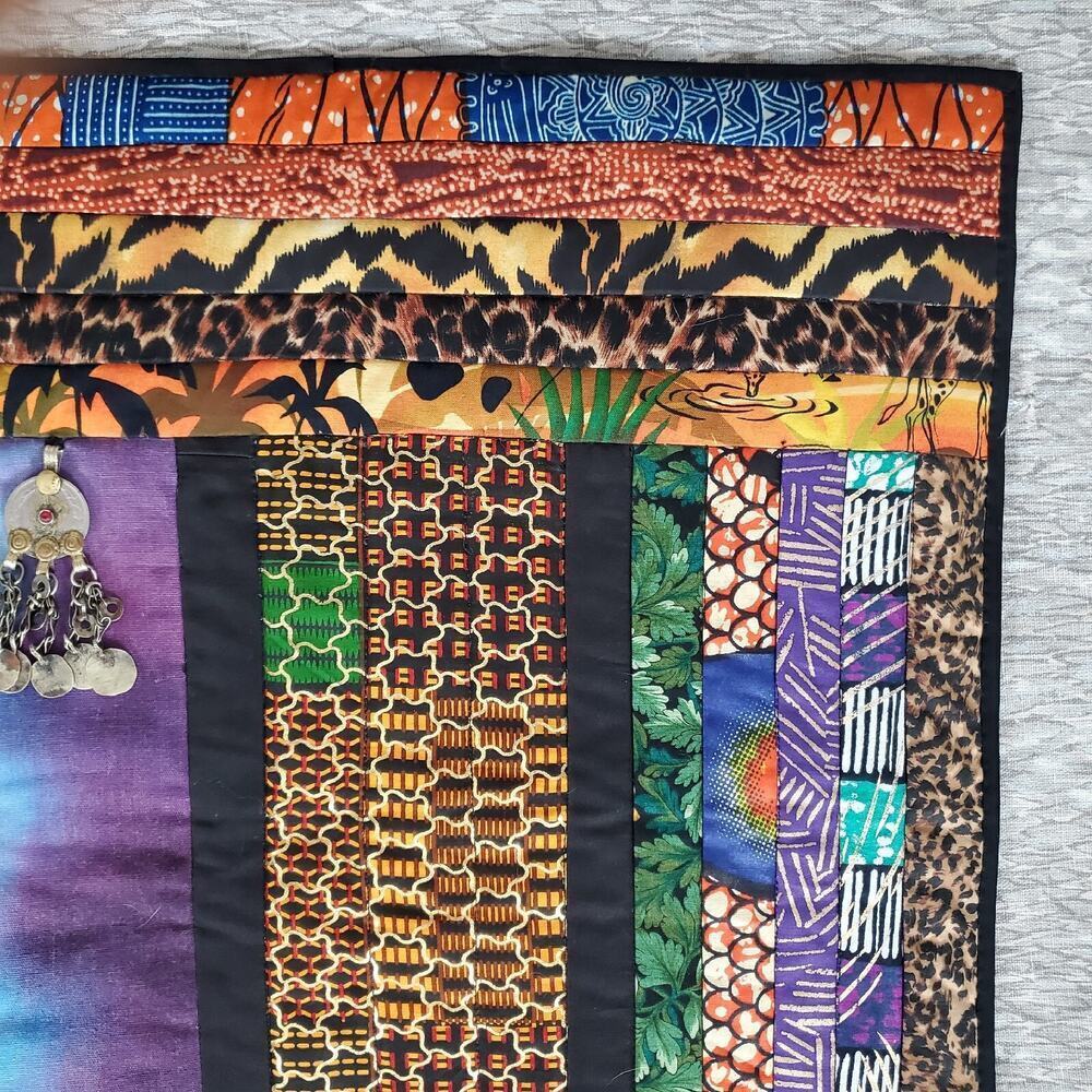 Beautiful Quilted Art Wall Hanging signed by Artist - The Water Carriers - Picture 9 of 15